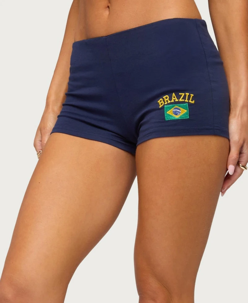 Edikted Women's Brazilian Babe Low Rise Micro Shorts