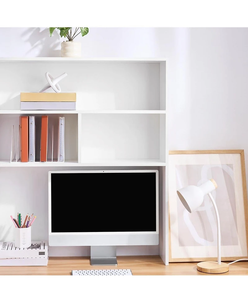 DormCo Yak About It Double Shelf Desk Bookshelf Hutch