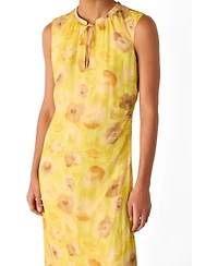 Whistles Women's Sunshine Floral Textured Midi Dress