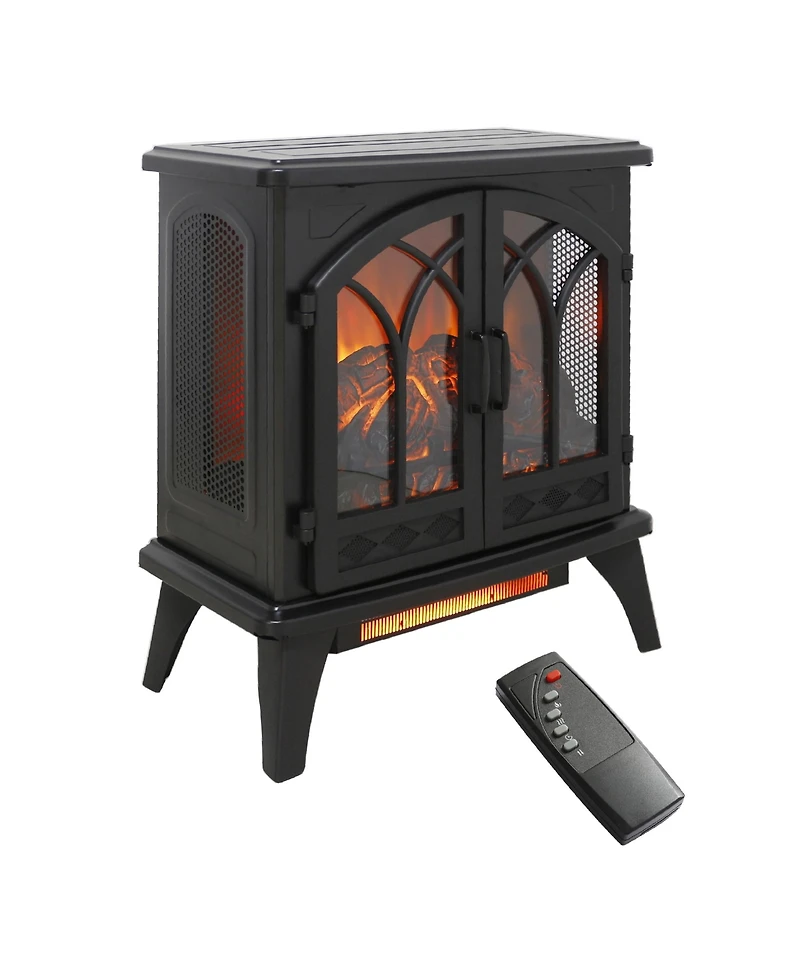 Clihome 24 inch Electric Stove, Electric Fireplace with Remote Control
