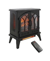 Clihome 24 inch Electric Stove, Electric Fireplace with Remote Control