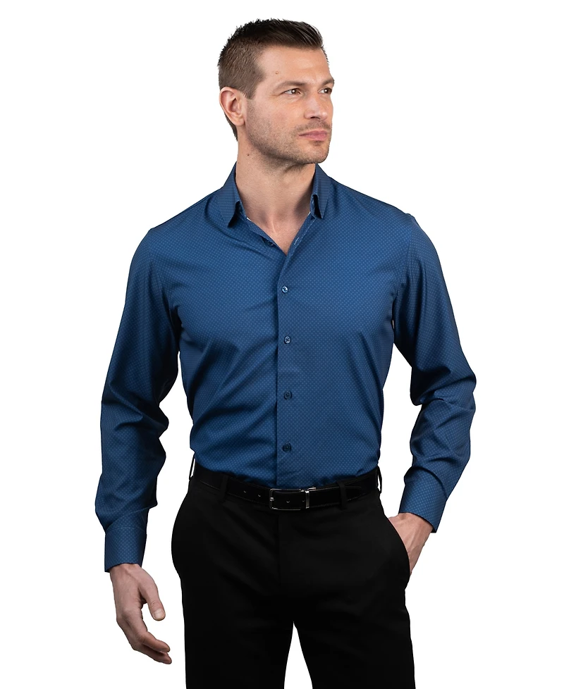 Ben Sherman Men's Round Cuff Dress Shirt