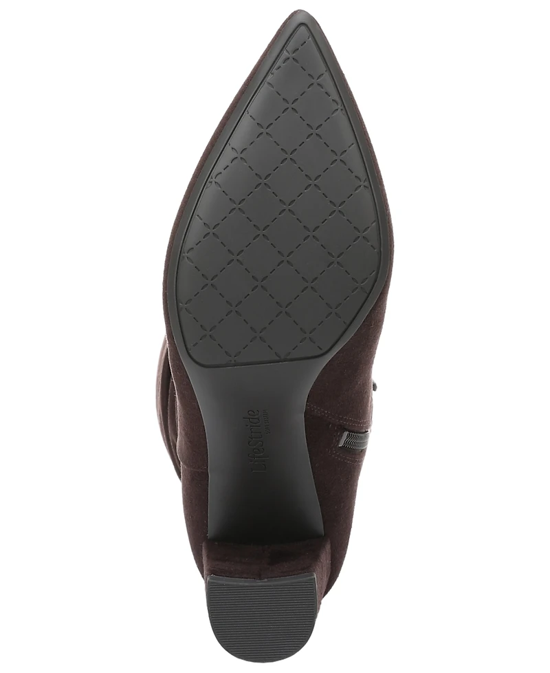 LifeStride Women's Renee Wide Calf Zipper Tall Boots