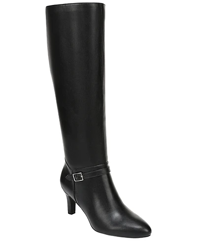LifeStride Women's Glenore Zip Wide Calf Tall Almond Toe Boots