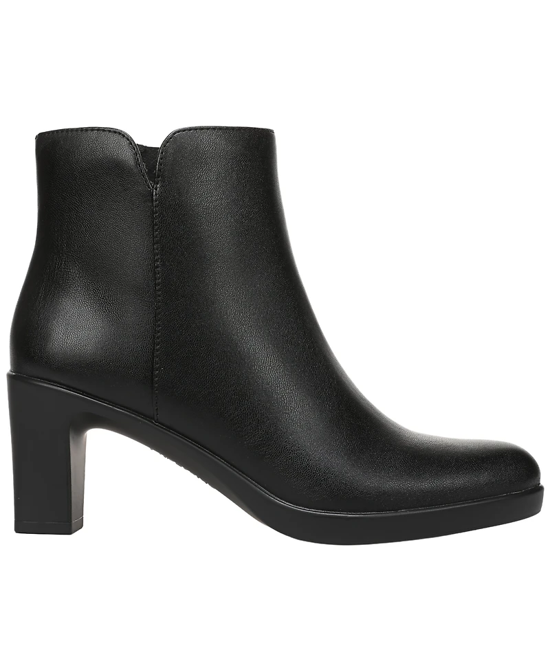 LifeStride Women's Eloise Zip Short Block Heel Booties