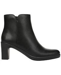 LifeStride Women's Eloise Zip Short Block Heel Booties