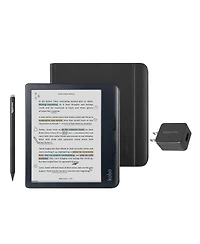 Kobo Libra Colour eReader with Notebook SleepCover Case, Stylus and Ac Bundle
