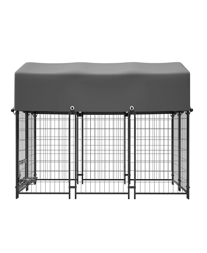 Streamdale Furniture Heavy Duty Welded Wire Dog Kennel with Waterproof Roof