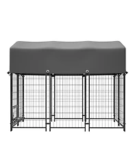 Streamdale Furniture Heavy Duty Welded Wire Dog Kennel with Waterproof Roof