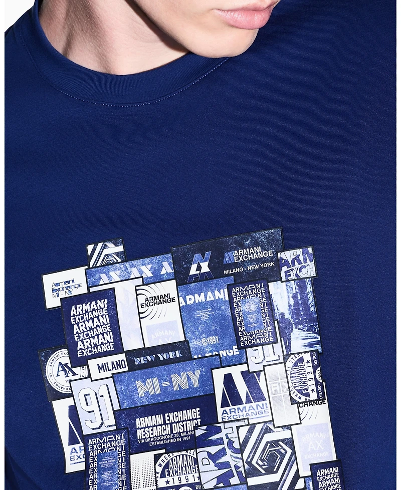 A|X Armani Exchange Men's Collage Box T-Shirt