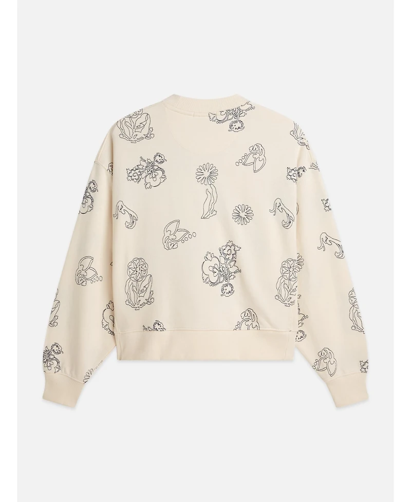 Scotch & Soda Women's and Embroidered Seasonal Fit Sweatshirt