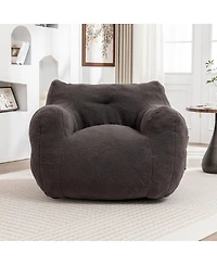 Streamdale Furniture Bean Bag Sofa Chair with Armrests and High-Density Foam