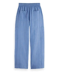 Scotch & Soda Women's Noa High-Rise Wide-Leg Pull On Cargo Pant