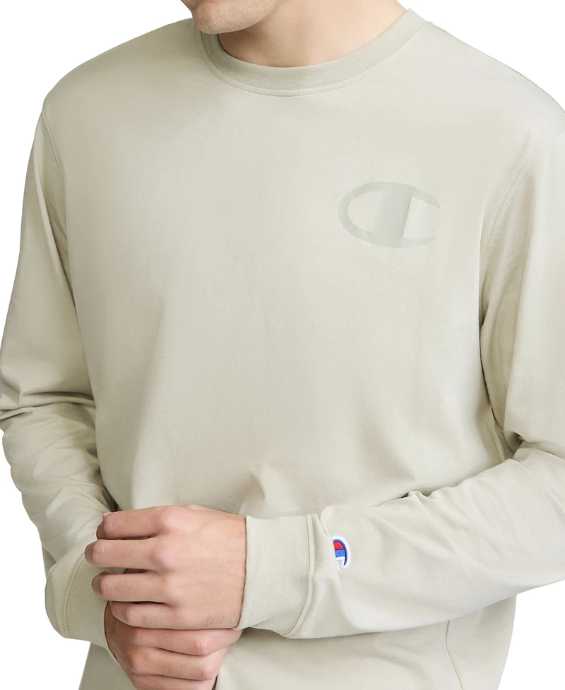 Champion Men's Large "C" Graphic Logo Long-Sleeve T-Shirt