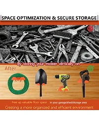 Xdovet Wall Hanger Heavy Duty Trimmer Rack Garden Power Tool Holder Weed Whackers Hedge Tools Pack