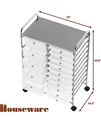 Xdovet Utility Cart Rolling Storage Craft Organizer Drawers