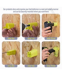 Xdovet Wall Mounted Power Tool Holder Set Garage Storage and Organization Rack