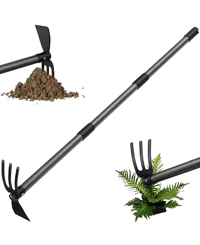 Xdovet Garden Hoe 2-in-1 Dual-head Weeding Cultivator