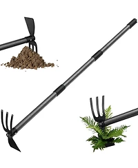Xdovet Garden Hoe 2-in-1 Dual-head Weeding Cultivator