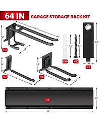 Xdovet Wall Mount Storage Rack Organizer Garden Tool Holder