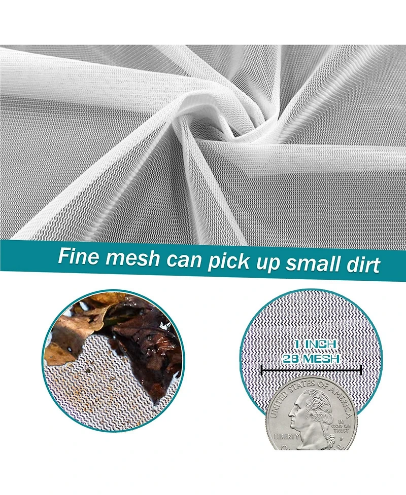 Xdovet Pool Skimmer Net Heavy Duty Leaf Rake Mesh Bag