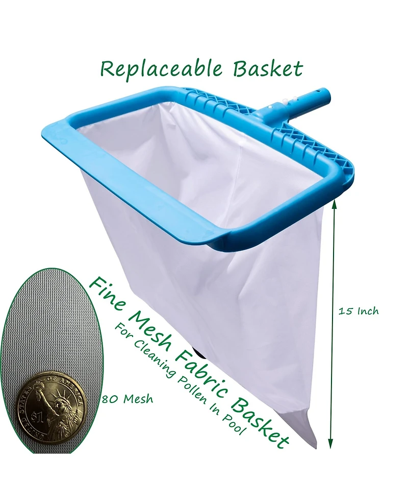 Xdovet Pool Skimmer Net Ultra Fine Mesh Leaf Rake