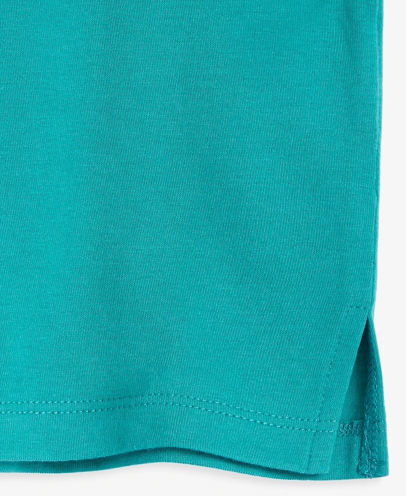 Charter Club Women's Solid V-Neck Short-Sleeve Sleepwear Top, Created for Macy's