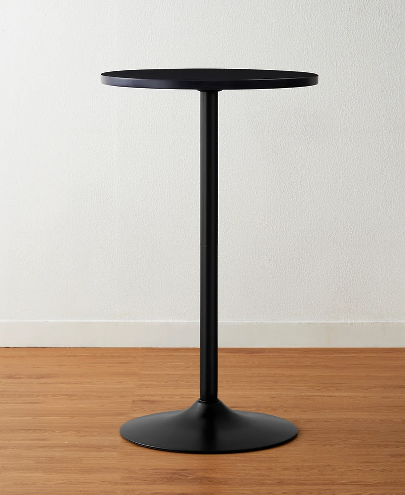 Glitzhome Modern 39.5" Metal Round Bar Table