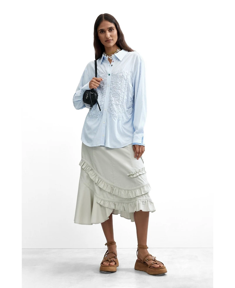 Desigual Women's Long striped shirt