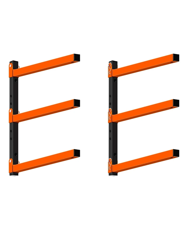 Xdovet Wall Mounted Lumber Rack Metal Storage System Organizer Bracket