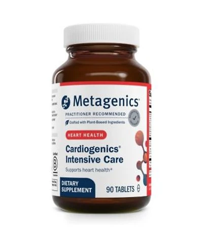 Metagenics Cardiogenics Intensive Care Heart Health Supplement With Arjuna Bark Hawthorn Leaf Magnesium Calcium Selenium 90 Tablets