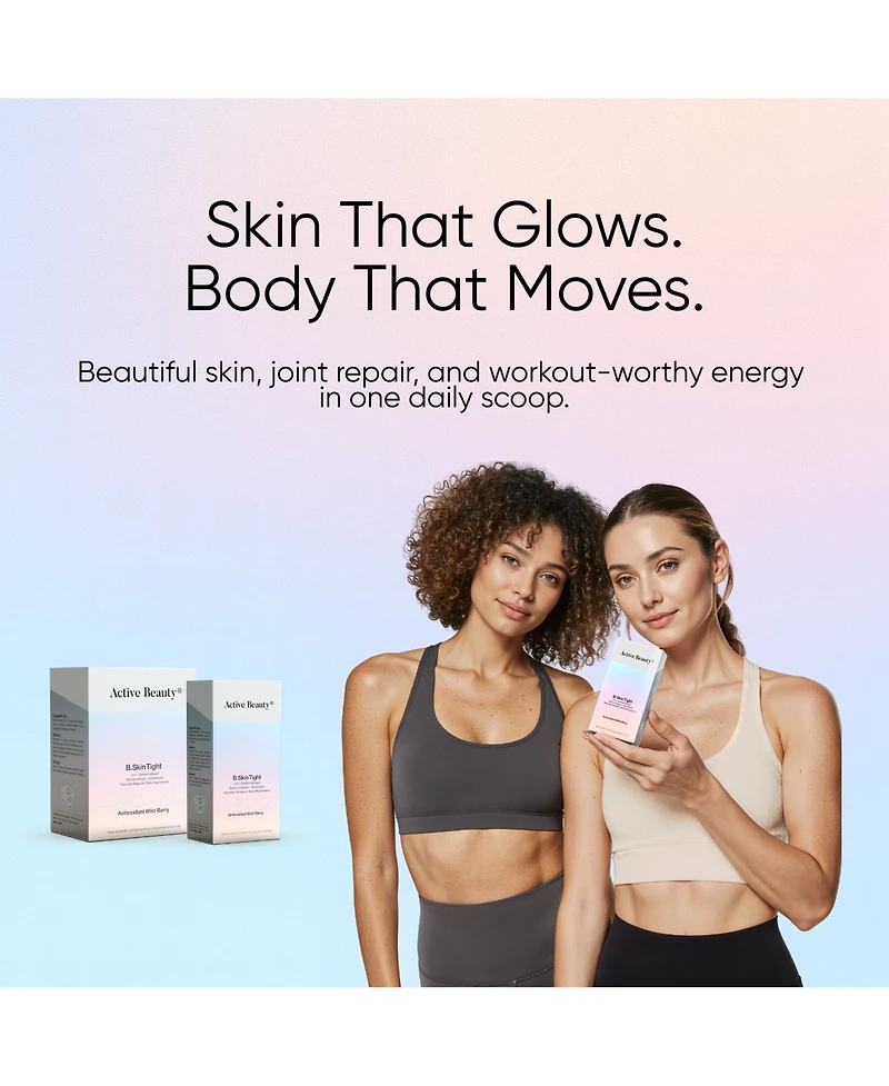 Active Beauty B. Skin Tight 9-in-1 Nutrient-Infused Marine Collagen + Electrolytes