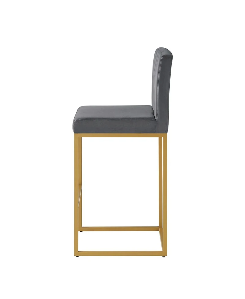 Streamdale Furniture Modern Fashion Counter Height Stools with Backrest Set of 2