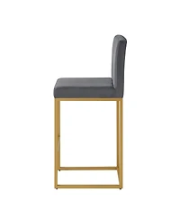 Streamdale Furniture Modern Fashion Counter Height Stools with Backrest Set of 2