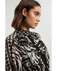 Karen Millen Women's Animal Print Maxi Dress