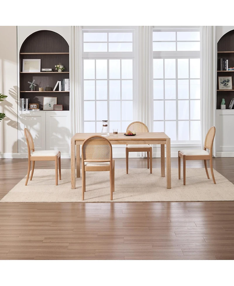Streamdale Furniture Rattan Upholstered Dining Chairs (Set of 2)