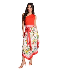 Coast Women's Bandage One Shoulder Printed Midi Dress