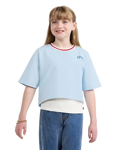 Levi's Girls' 7-16 Layered Short-Sleeve T-Shirt