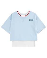 Levi's Girls' 7-16 Layered Short-Sleeve T-Shirt