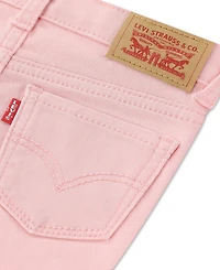Levi's Girls' 4-6X Mid-Rise Solid Jeans
