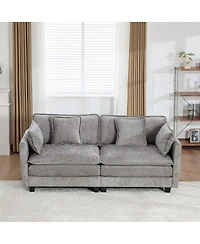 Streamdale Furniture Modular Cloud Sofa with Soft Chenille Fabric and Ergonomic Support