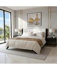 Streamdale Furniture Modern Pine and Manufactured Wood Bed Frame
