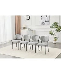 Streamdale Furniture Premium Leather Dining Chairs Set of 4
