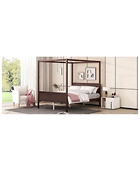Streamdale Furniture Canopy Platform Bed with Headboard and Footboard