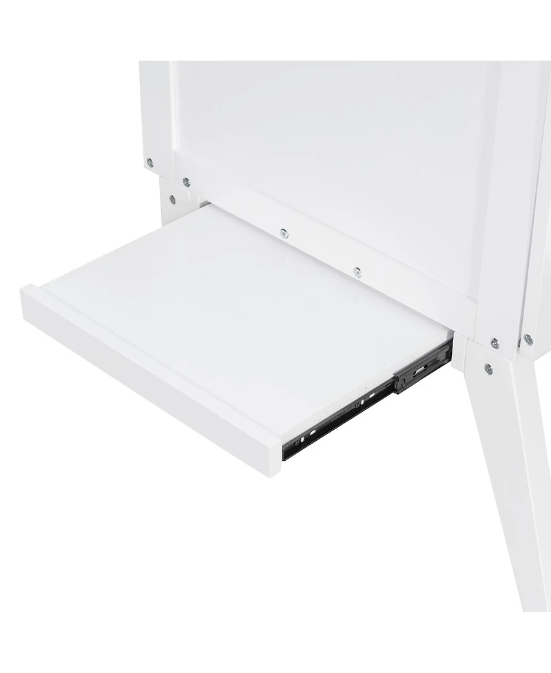 Streamdale Furniture Queen Size Murphy Bed with Usb Port and removable Shelves on Each Side