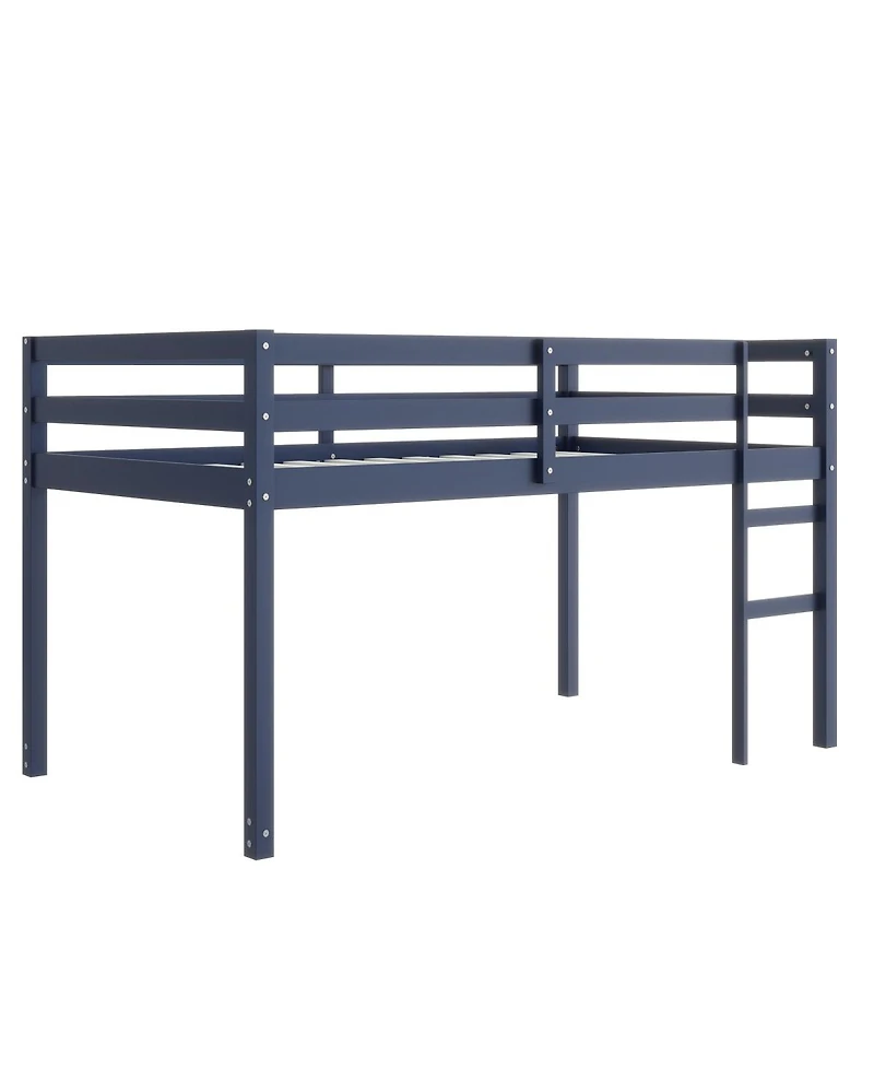 Streamdale Furniture Solid Wooden Twin Loft Bed with Ladder and Strengthened
