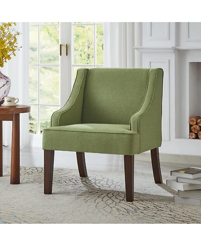 Streamdale Furniture Mid-Century Modern Upholstered Fabric Accent Chair