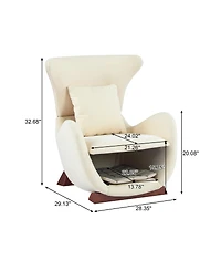 Streamdale Furniture Modern Polyester Accent Chair with Pet/Storage Space