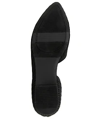 Kensie Women's Gavah Knit D'Orsay Ballet Flat