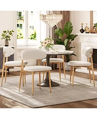 Streamdale Furniture Set of 2 Modern Upholstered Dining Chairs